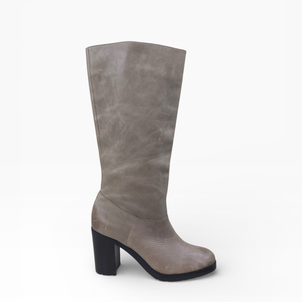 Lauren Ralph Lauren Delsa Stone Heeled Boots Size 7.5B